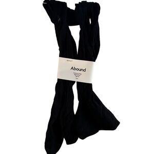 Abound Control Top Mid Rise Black Tights Pantyhose L XL 1 Pair